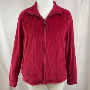 Vintage 90s LL BEAN Womens (M) Velvet Corduroy Fall Jacket Cottage Gorp Lined
